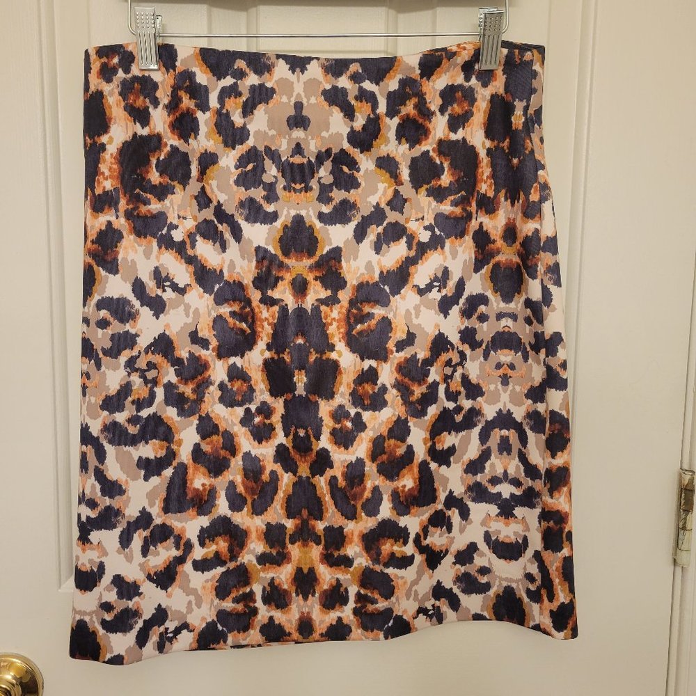 New York & Company Animal Print Skirt - Size M